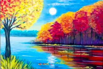 Paint Nite: Fall Evening Lake